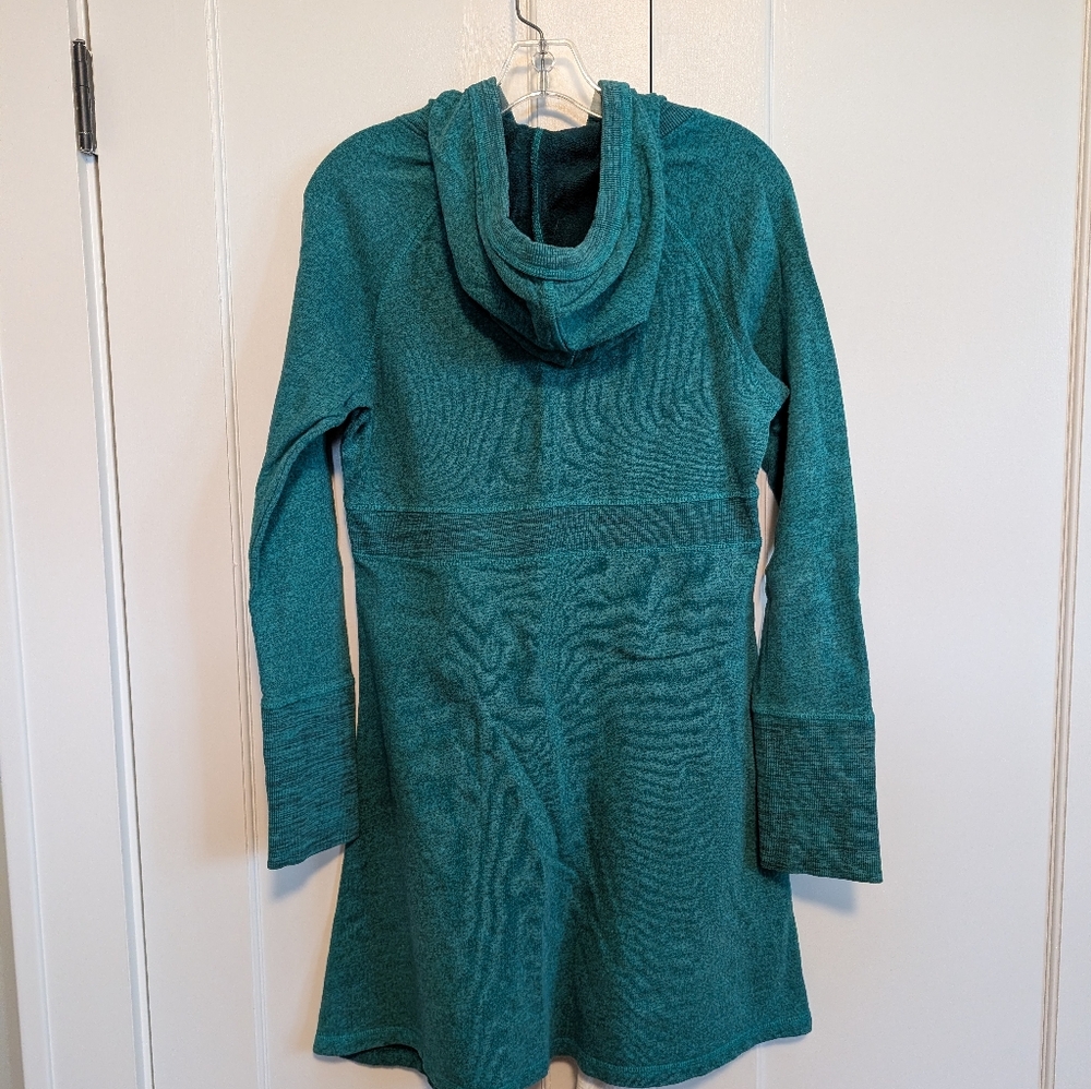 Prana Teal Cowl Neck Sweater Dress